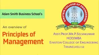 MG6851 POM - Asst.Prof.Mr.P.Selvakumar, HOD/MBA, Einstein College of Engineering.