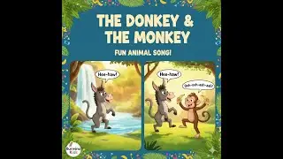 The Donkey and The Monkey | Fun Animal Song for Kids & Toddlers