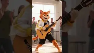 Cats Spanish Guitar #catshorts #guitarcover #catshowtime