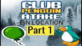 Club Penguin Atake Green Balloon Pin