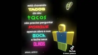 🥺😔t&aacute; chovendo tacos que m&uacute;sica linda #roblox #tacos
