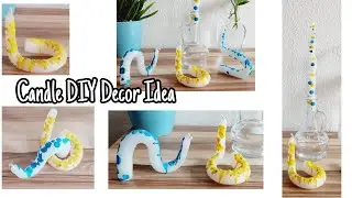 Candle diy decor idea | Twisted candles diy | Candle decoration diy idea *cheap & easy*#candlediy