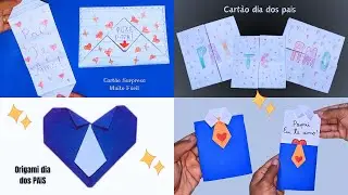 4 Ideias com Papel para o Dia dos Pais 👔✨ | Faça Você Mesmo!