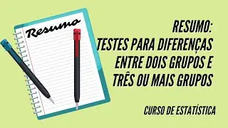 Resumo - Testes para Diferenças entre Dois Grupos e Três ou Mais Grupos