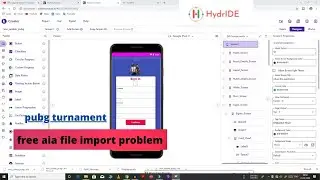 Pubg tournament app AIA file import problem | pubg tournament free AIA file import problem.🔥