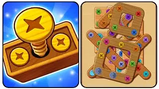 Color Wood Screw Puzzle Answers || Color Wood Screw Hard Level 144 Game Walkthrough