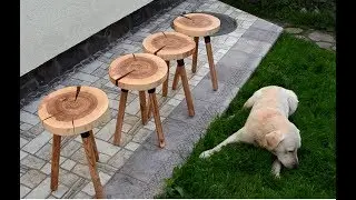 Live edge stools