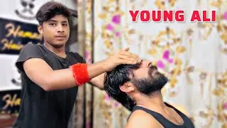 ASMR SUPER RELAXING HEAD, ARM, BACK & EAR CLEANING MASSAGE BY YOUNG ALI : CRACKS #youngali #asmr 