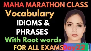Vocabulary Power Booster | 10 Cides + 10 Idioms & Phrases + 10 Antonyms + 10 Synonyms | All exams