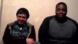 Calum Blair and Aaron Spears in Southend