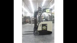 Cómo Operar o Manejar Montacargas Eléctrico Hombre Parado Marca Crown Modelo RC5535-30 3000 Libra