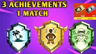 Pubg new Achievements | 3achievements in 1 match | undeafted legend | camanndo Achievement | pubg