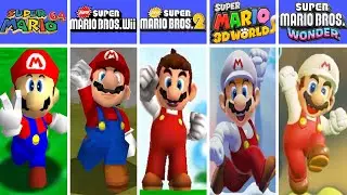 Evolution of Super Mario Winning Levels, Course Clear! in Super Mario Games (1985-2024)