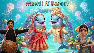 मछली की निकली बारात Part 2 | Machli Ki Barat | Animal Wedding Song | Cartoon Rhymes | Hindi Rhymes