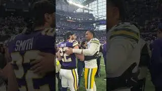 Lots of respect between Harrison Smith & Jordan Love 🤝