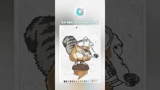 La era de hielo, p&aacute;g 1 (Scrat, la ardilla) #cydem #ibispaintx  #colorea #sendmeonmyway #eradehielo
