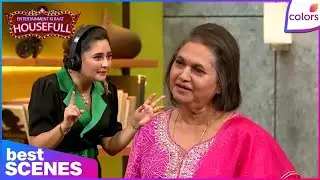 Entertainment Ki Raat Housefull | Rashmi Desai's Mother Beats Haarsh With Belan! | Colors TV