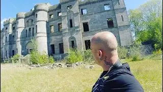 Abandoned derelict Dalquharran castle . Dailly Girvan Scotland