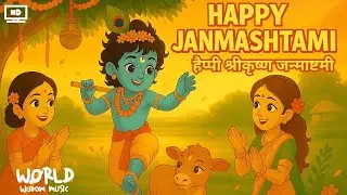 🎵 Krishna Janmashtami Song 2025 | Aaj Kanhaiya Aayo Re | Hindi Animated Bhajan for Kids