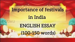 Essay in english|festivals in india| easy english paragraph writing| essay writing in english 