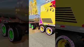 Trucks and Cars vs Speed Bumps #443 | BeamNG.drive