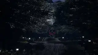 Night jungle scene- Waterfall Unreal engine 05