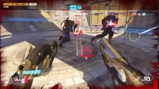 Overwatch - Tracer clears the point XD