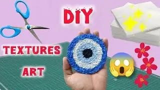 d i y texture art😱😶&zwj;🌫️