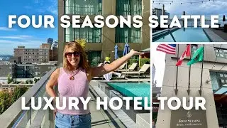 FOUR SEASONS, СИЭТЛ: ЭКСКУРСИЯ ПО РОСКОШНОМУ ОТЕЛЮ (рядом с рынком Пайк-Плейс, набережной и круиз...