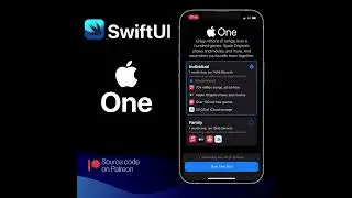 SwiftUI subscription plan - Apple One UI