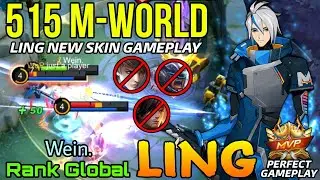 515 M-WORLD Ling New Skin Perfect Play! - Top Global Ling by Wein. - Mobile Legends