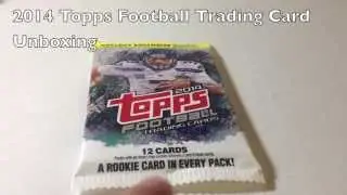 Topps 2014 Football Trading Cards Unboxing