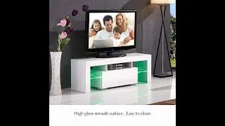 Mecor Modern White TV Stand