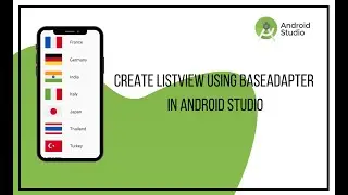 how create listview for country flag using base adapter in android studio