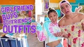 GIRLFRIEND BUYS BOYFRIEND'S OUTFITS! | Shopping Challenge 2017