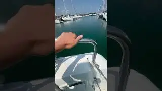 Docking Lagoon 40 catamaran in ACI marine Pomer (Croatia)