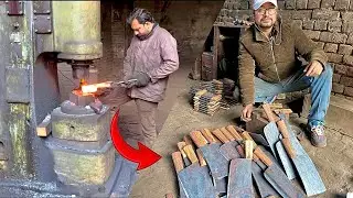 Super Technique of Making Damascus Knife | Manufactur Process of Bugda Knife