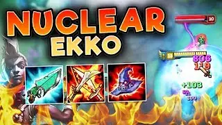 THIS NUCLEAR EKKO BUILD LEGITIMATELY ONE SHOTS! FULL AP EKKO TOP SEASON 7 - League of Legends