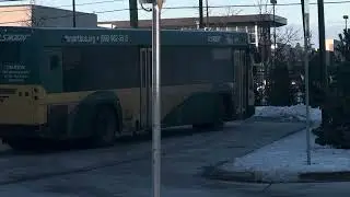 1 DDOT XD40 NEW FLYER & 2 SMART GILLIG BRTS LEAVING JHTC