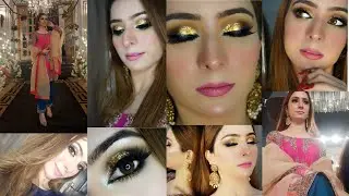 Wedding Guest Makeup Step by Step Tutorial | Gold Glittery Smokey Eyes