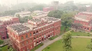 Drone View Curzon Hall, Dhaka University.