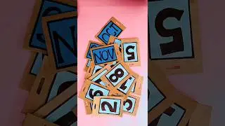 CARDBOARD DESK CALENDAR| DIY CREATIVE MINIMALIST CALENDAR 📅|Cardboard Craft ideas|#craft #cardboard