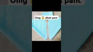 OMG 😱 dhoti pant very easy #fashion #shorts