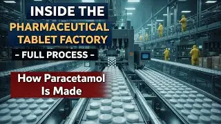 Inside The Pharmaceutical Tablet Factory | Full Process of How Paracetamol Is Made #how 