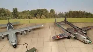 Three generations of transport aircraft