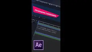Auto Resize Feature for Abstract Lower Thirds in After Effects #shorts