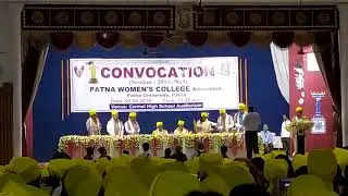 Patna women's college!convocation ceremony2019!