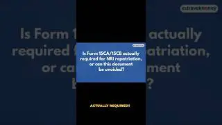 Is 15 CA/CB required for NRI Repatriation? Can we avoid it?