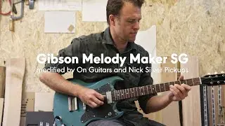 Gibson Melody Maker SG modified by On Guitars and Nick Silver Pickups