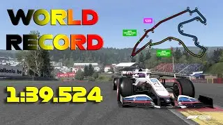 F1 2021 Belgium World Record 1:39.524 Track Guide + Setup